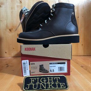NEW! Kodiak SCOTIA MOCC VAMP Women Size 6.5 & 6 Leather Wedge Boots
